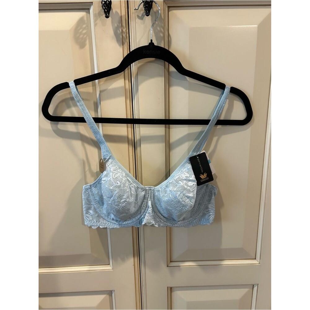 Wacoal Light Blue Lace Underwire Bra - Size 34C - NWT